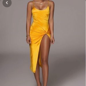 Jluxlabel brand new satin midi dress